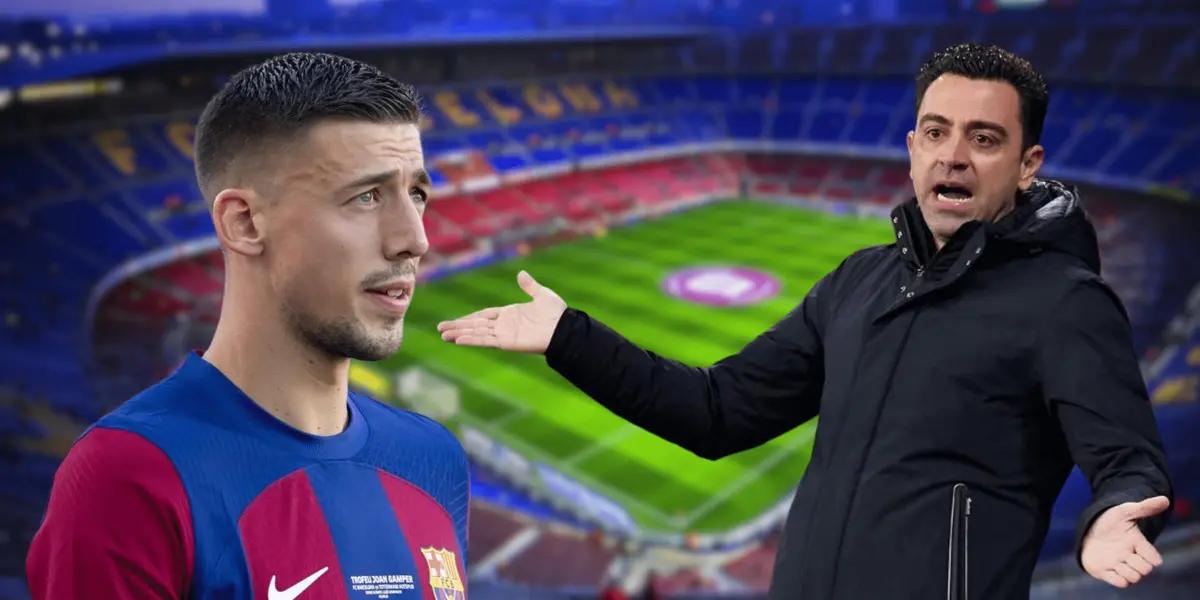 Clement Lenglet fue inscrito pero se filtró un detalle que delata que no tiene lugar en la consideración de Xavi Hernández