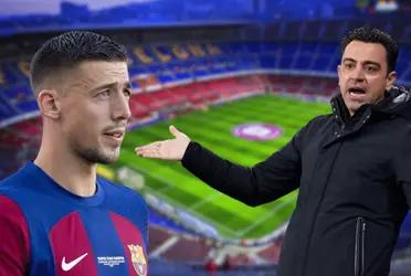 Clement Lenglet fue inscrito pero se filtró un detalle que delata que no tiene lugar en la consideración de Xavi Hernández