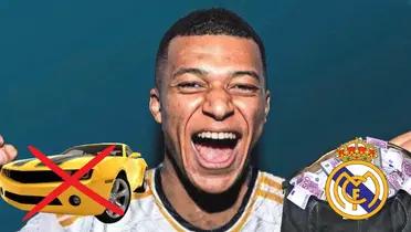 Como Mbappé, la figura de Real Madrid que gana millones y no conduce ningún auto