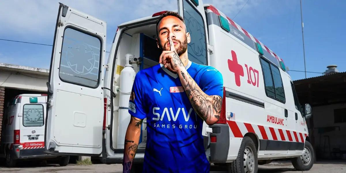 Como Neymar, gana millones en una liga desconocida y sufrió una grave lesión