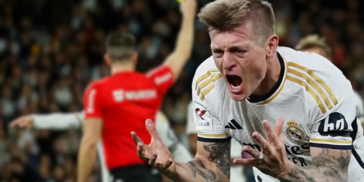 Como nunca antes, el zasca de Toni Kroos al árbitro del Madrid vs Sevilla