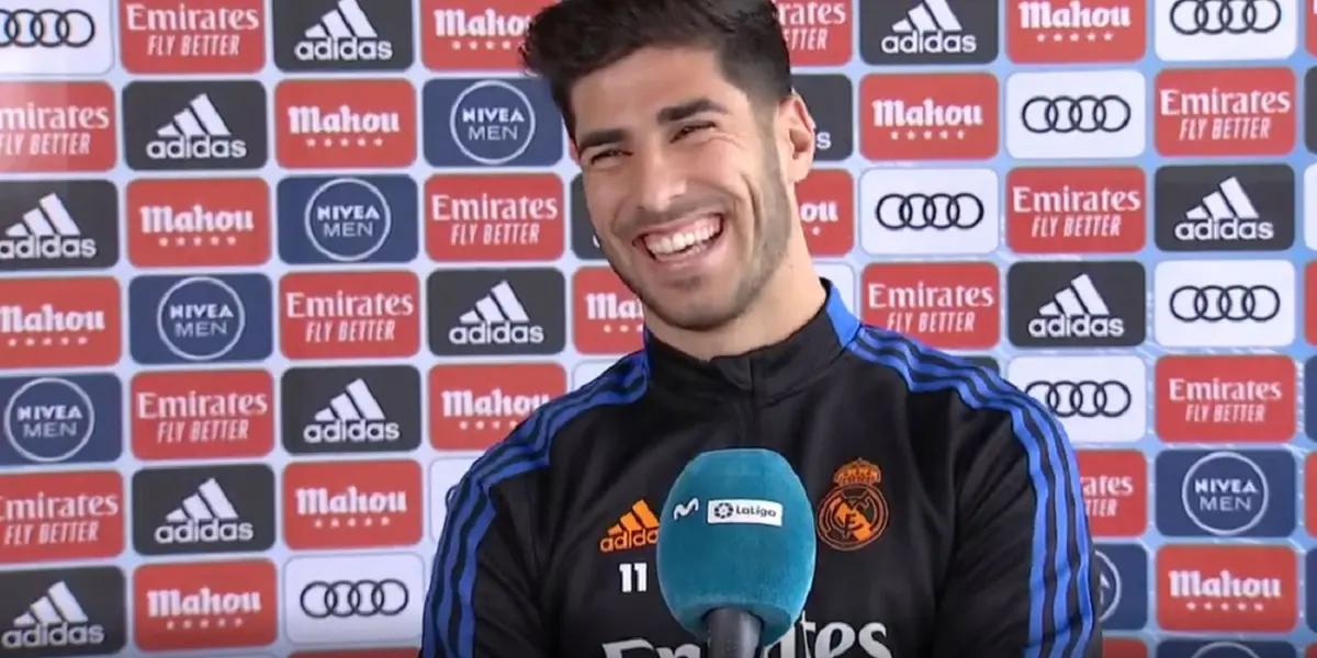 Con una risa picaresca, al ser consultado por la eliminación del clásico rival de la UEFA Champions League, Marco Asensio se burló de ña situación del Barcelona, mientras apunta a recuperar su nivel.