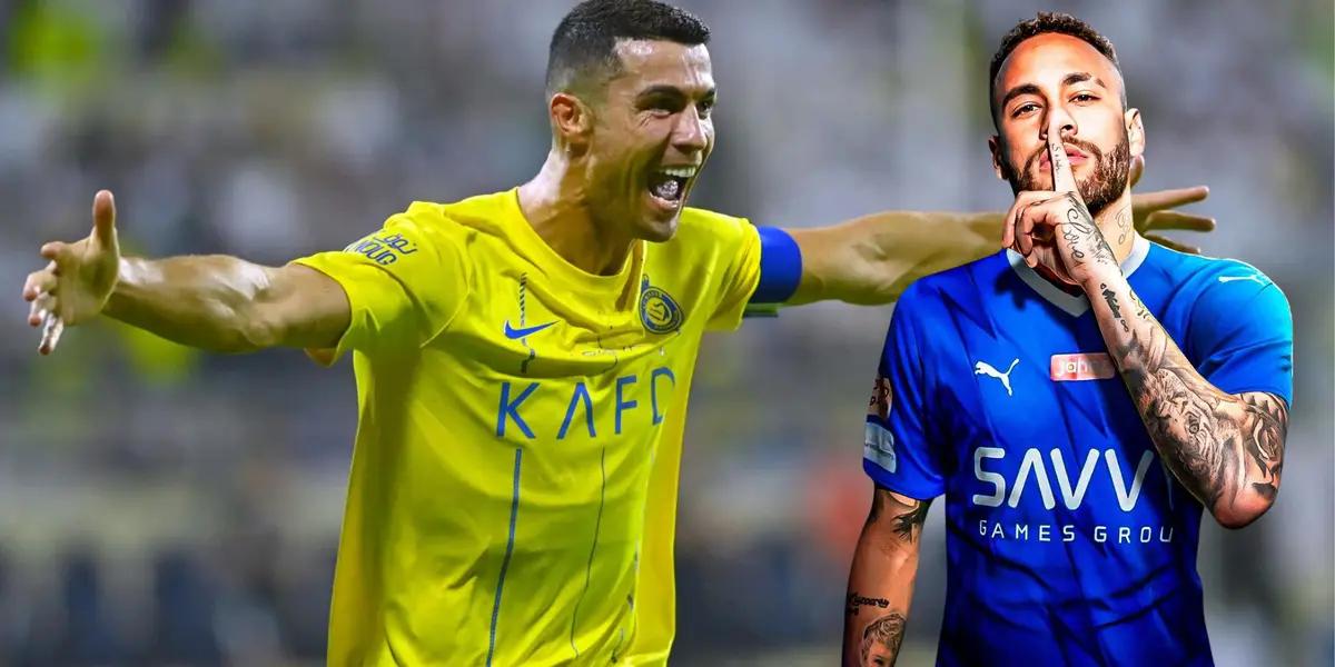 Convive con Neymar en Arabia y lo enterró comparándolo con Cristiano Ronaldo