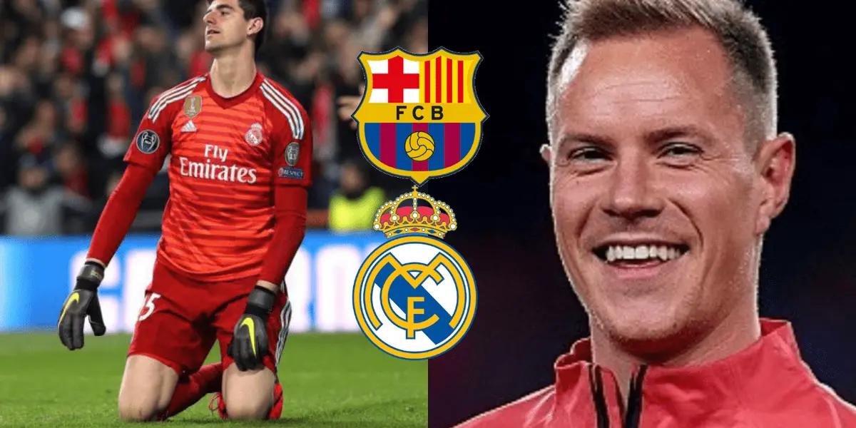 Courtois cometió un grave error en el empate del Betis que nunca le ocurrió a Ter Stegen.