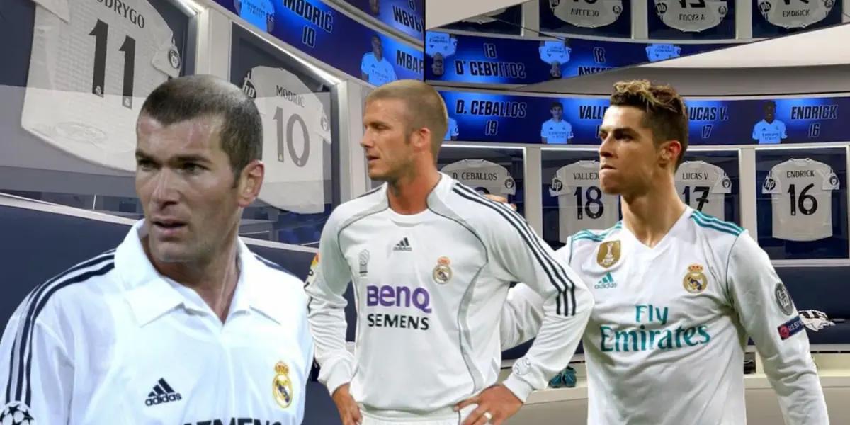 CR7, Zidane y Beckham (Foto: Real Madrid)
