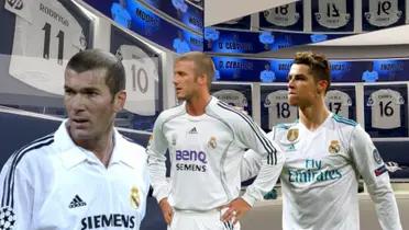 CR7, Zidane y Beckham (Foto: Real Madrid)