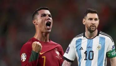 Cristiano con la Selección de Portugal y Messi con la de Argentina.