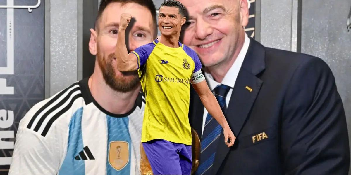 Cristiano Ronaldo anotó un doblete y sigue sumando goles en Al-Nassr. Infantino tuvo una reacción diferente a la de cuando ve a Messi