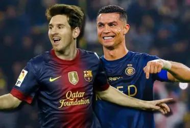 Cristiano Ronaldo celebró ser el máximo goleador del 2023 como un campeonato más, mientras esto pasó con Messi cuando logró casi 100 goles