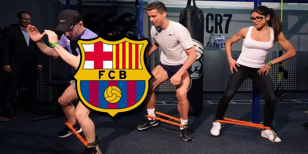 Cristiano Ronaldo entrenando en su tiempo libre