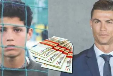 Cristiano Ronaldo es uno de los atletas mejores rentados del planeta pero tuvo una decisión muy llamativa con su primer sueldo como futbolista