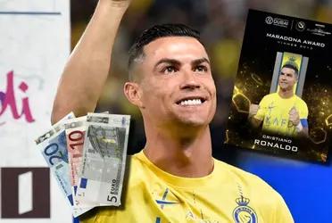 Cristiano Ronaldo fue premiado como goleador del 2023, ganando a Haaland, Kane y Mbappé, esto vale ahora