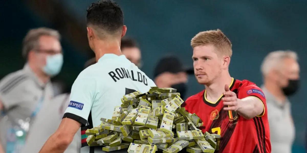 Cristiano Ronaldo gana 200 millones, esto le ofrecieron a De Bruyne en Arabia