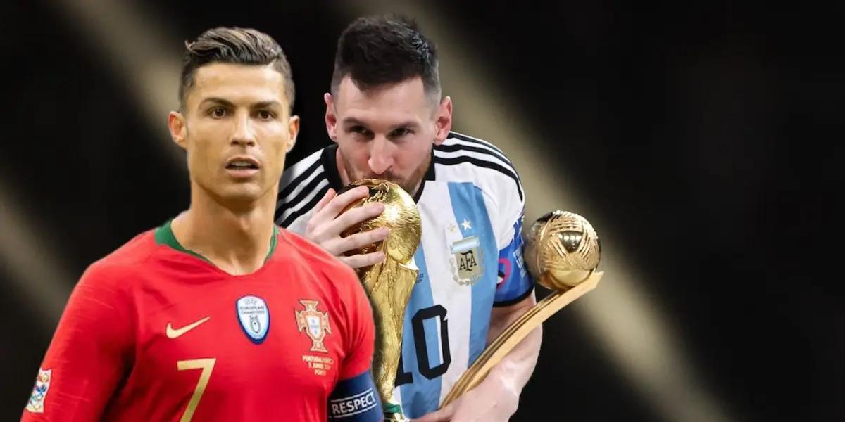 Cristiano Ronaldo habló sobre la posibilidad de ganar la Copa del Mundo como Lionel Messi, que la consiguió en Qatar