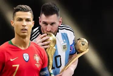 Cristiano Ronaldo habló sobre la posibilidad de ganar la Copa del Mundo como Lionel Messi, que la consiguió en Qatar