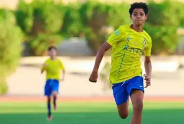 Cristiano Ronaldo Jr. jugó con el Al-Nassr y le fue de maravilla al joven jugador, que se perfila para ser el sucesor de su padre
