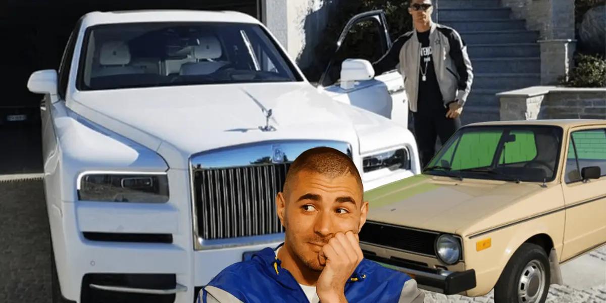 Cristiano Ronaldo maneja una verdadera nave y sosprendió el auto con el que pasea Karim Benzema