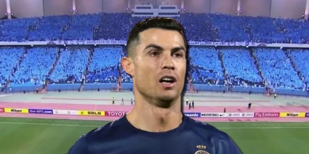 Cristiano Ronaldo no fue bien recibido por los hinchas de Al-Hilal, en el cotejo contra el Al-Nassr