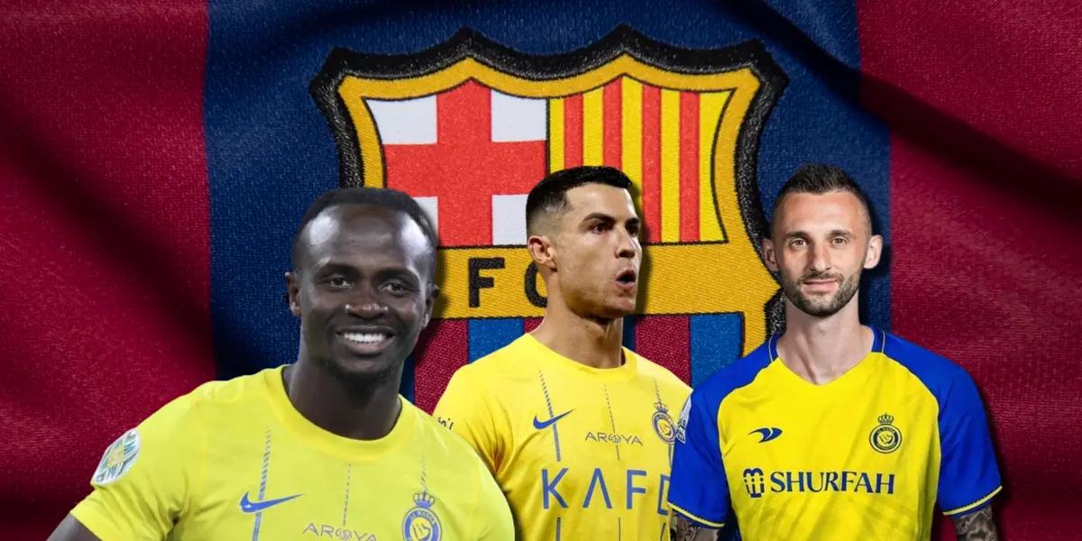 Cristiano Ronaldo, Sadio Mané y Marcelo Brosovic, jugadores del Al-Nassr