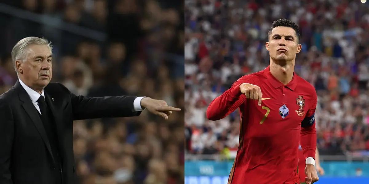 Cristiano Ronaldo sonó nuevamente en Real Madrid pero la decisión del portugués levantó polvo hasta en Carlo Ancelotti