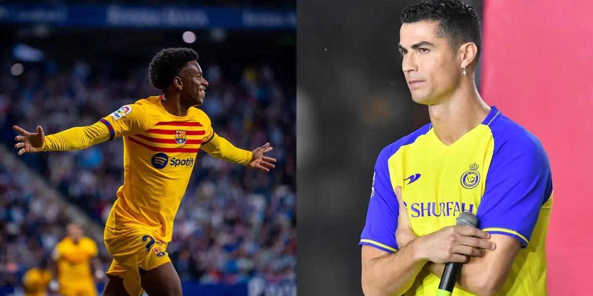 Cristiano Ronaldo sorprendió a todos mientras FC Barcelona celebrará un nuevo título