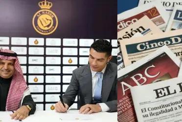 Cristiano Ronaldo, tal parece, fue difamado y Al Muammar tomará medidas con los medios que mancharon su imagen