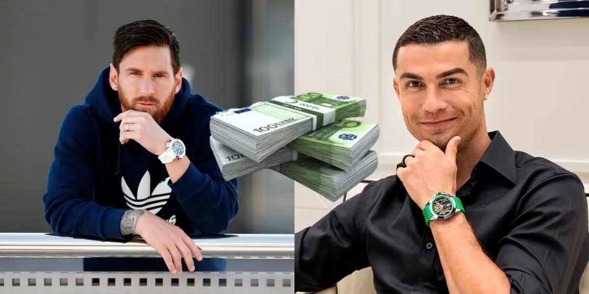 Cristiano Ronaldo tiene un reloj propio y su valor comparado al de Lionel Messi es exorbitante