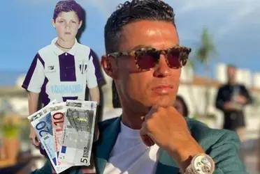 Cristiano Ronaldo tuvo su primer trabajo recogiendo pelotas en canchas de fútbol y mira lo que ganó