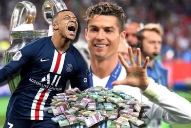 Cristiano Ronaldo tuvo un salario de 30 millones, este sueldo será para Mbappé cuando se ponga la del Real Madrid