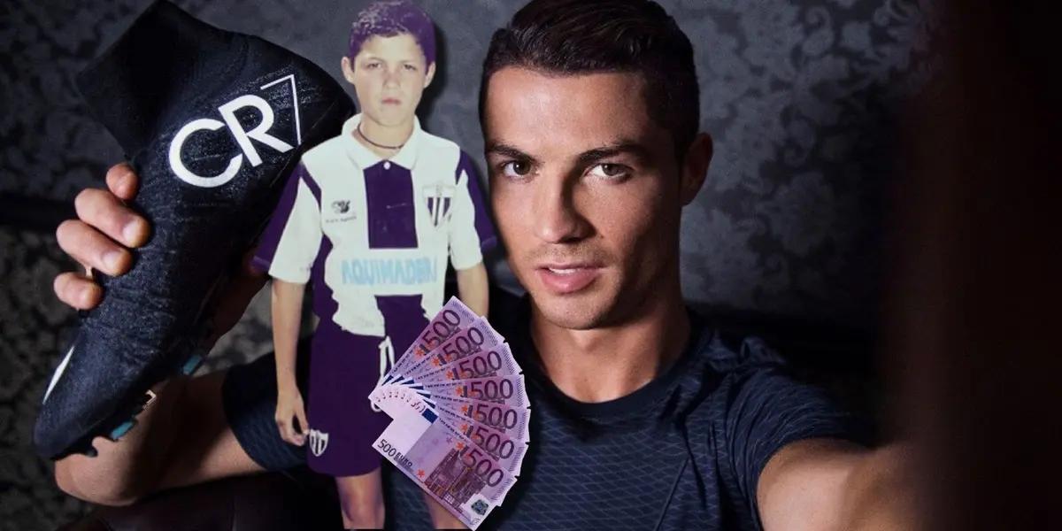 Cristiano Ronaldo hoy viste con las mejores marcas tanto dentro como fuera de las canchas, pero no siempre fue así