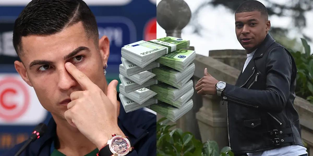 Cristiano Ronaldo y Kuylián Mbappé se dan los gustos en vida y gastan sus fortunas en varios lujos como los relojes