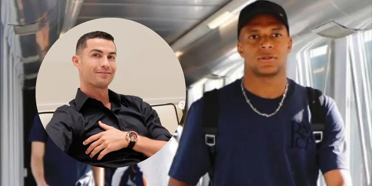 Cristiano Ronaldo y Mbappé. Foto: redes de Cristiano Ronaldo y Mbappé.