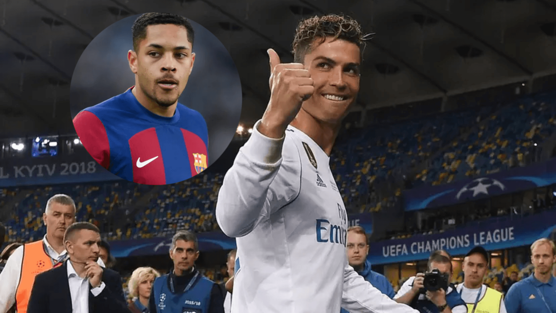 Cristiano Ronaldo Y Vítor Roque / Foto: DAZN