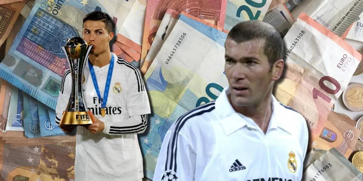 Cristiano Ronaldo y Zinedine Zidane en el Real Madrid