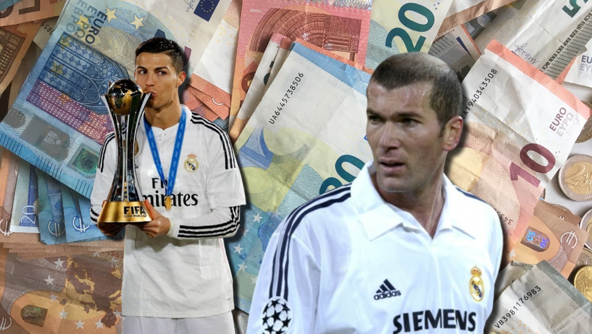 Cristiano Ronaldo y Zinedine Zidane en el Real Madrid