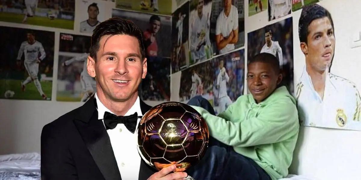 Cristiano Ronaldo ya no es el número 1 para Kylian Mbappé, siendo un baldazo de agua fría porque Messi es ahora a quien sigue