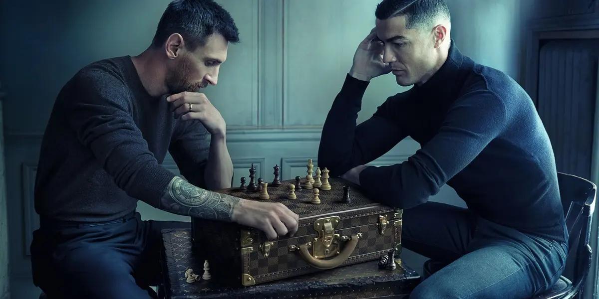 Cristiano y Messi. FOTO: Louis Vutton