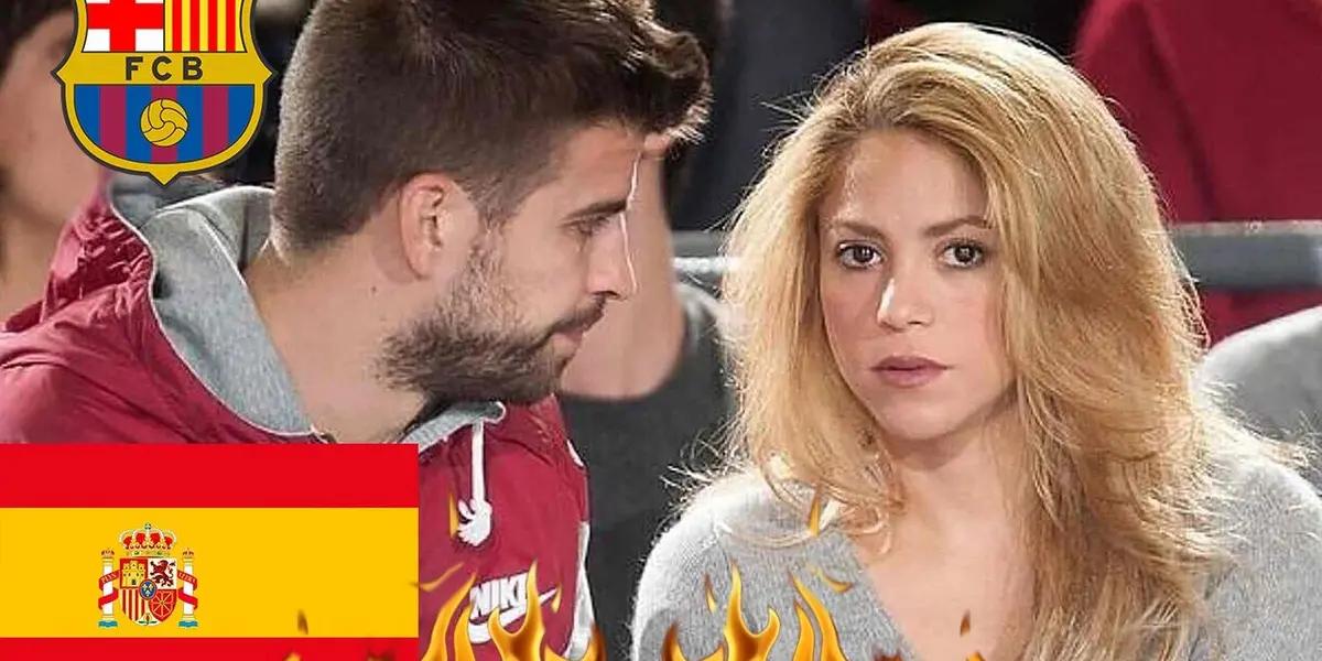 Cuando aún la cama ni se entibió Piqué ya rehizo su vida tras la escandalosa separación con la cantante colombiana. Se vienen días tormentosos.