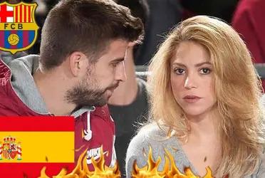 Cuando aún la cama ni se entibió Piqué ya rehizo su vida tras la escandalosa separación con la cantante colombiana. Se vienen días tormentosos.