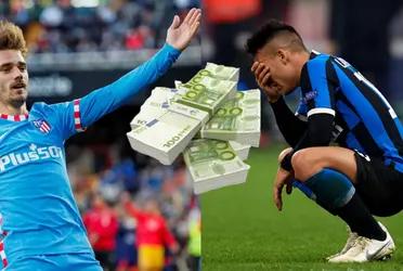 Dadas las altas pretensiones del Lautaro Martínez Griezmann parece ya haber elegido su nueve para Atlético de Madrid