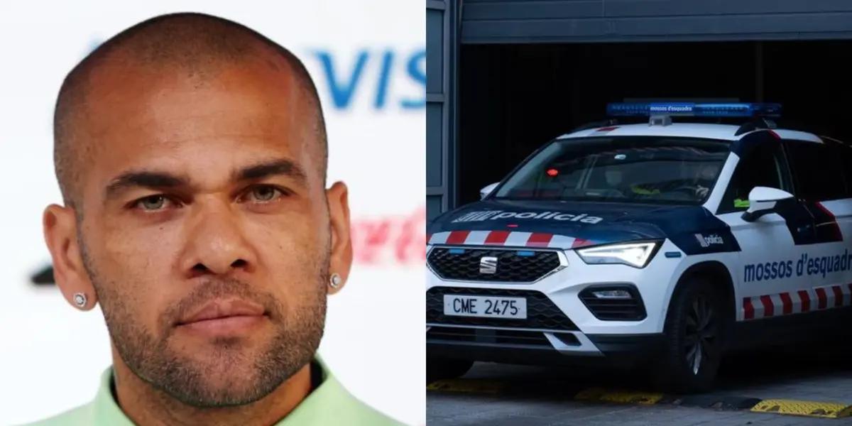 Dani Alves fue detenido en Barcelona luego de una fuerte acusación por parte de una mujer y mira cuánto tiempo afrontaría de prisión