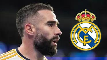 Dani Carvajal en acción con la camiseta del Madrid.