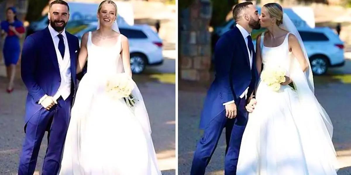 Dani Carvajal se casó con su novia Daphne Cañizares en una casamiento que tuvo muchísimos invitados del mundo del fútbol y la farándula.