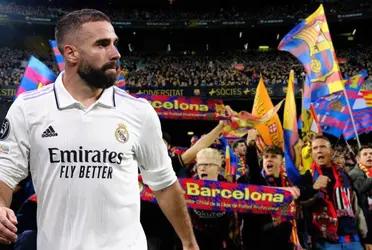 Dani Carvajal tuvo un exabrupto con un fanático de FC Barcelona en las redes sociales