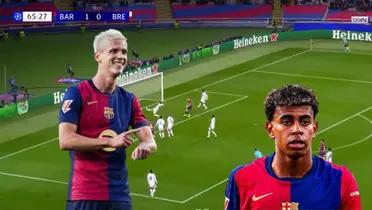 Dani Olmo - Lamine Yamal (Foto: Captura X)