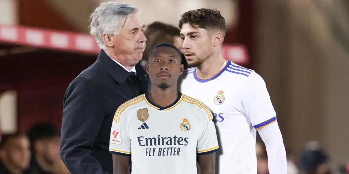 David Alaba falló en el cotejo ante Unión Berlín, pero Fede Valverde salió al segundo tiempo en el Real Madrid