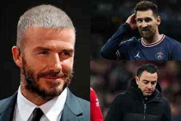 David Beckham planea seducir a Lionel Messi con una fuerte propuesta.
