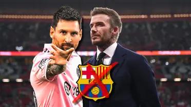 David Beckham reveló su reacción cuando Messi aceptó al Inter y no volvió al Barça