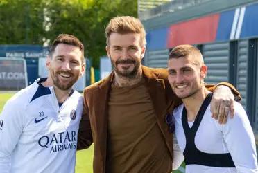 David Beckham visitó a Lionel Messi y preocupa al FC Barcelona