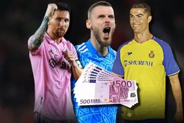 David De Gea no quiso ir al Al-Nassr de Cristiano Ronaldo y todo apunta a que su siguiente destino sería Inter Miami de Lionel Messi